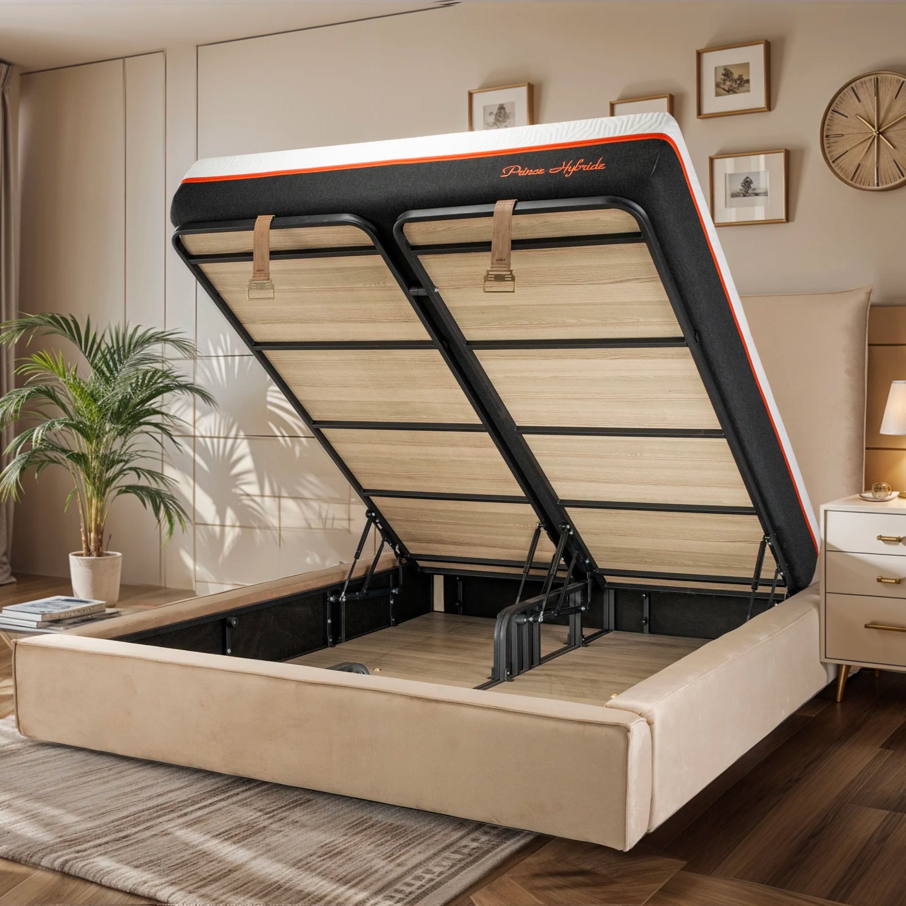 Matelas Prince Hybride Angels - 25 cm - Déhoussable et Lavable - Confort 5 Zones