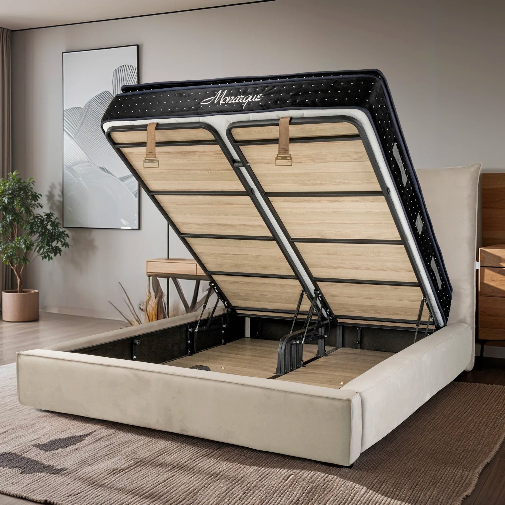 Matelas Monarque Angels - 32 cm - Surmatelas Intégré - Confort 5 Zones