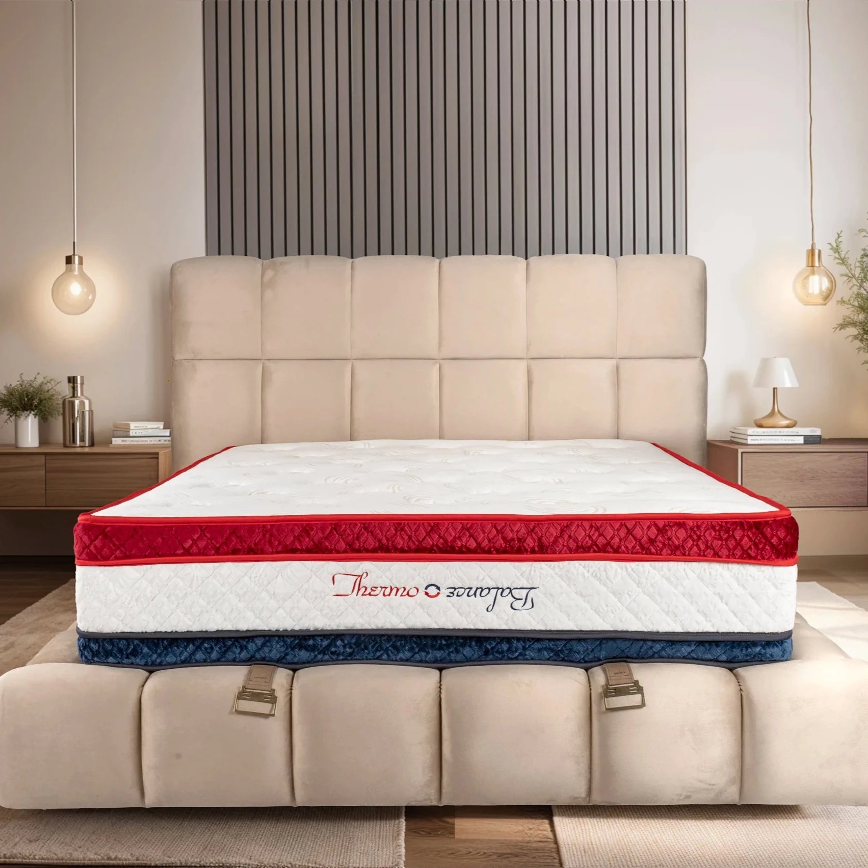 Matelas Thermo Balance - 34 cm - Double face été/hiver