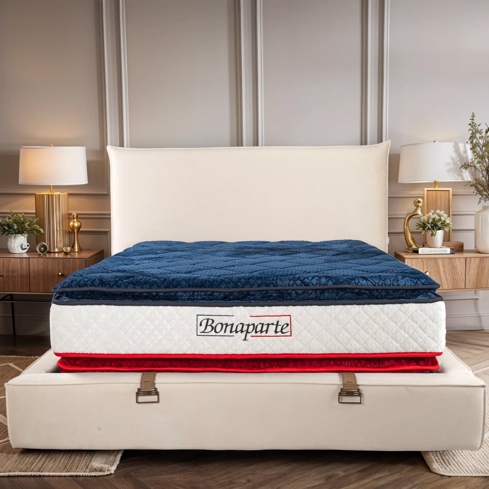 Matelas Bonaparte - 34 cm - Double Surmatelas - Confort 5 Zones