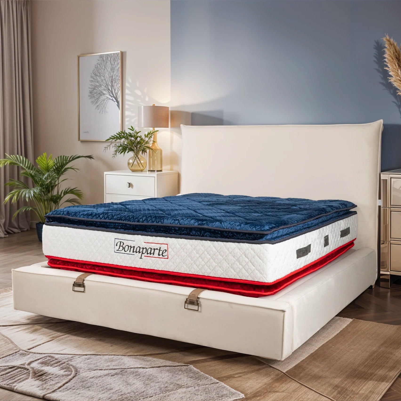 Matelas Bonaparte - 34 cm - Double Surmatelas - Confort 5 Zones