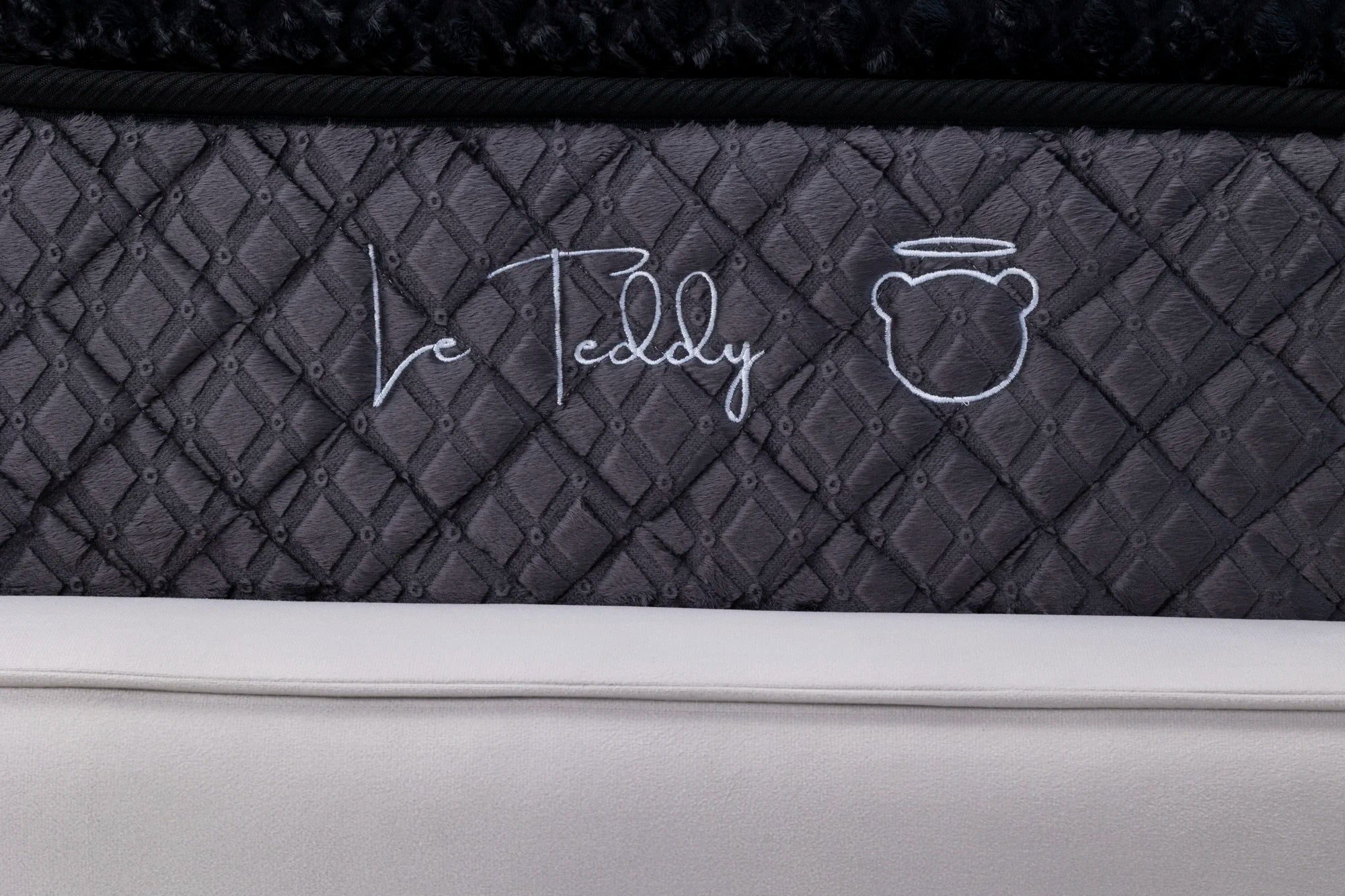 Matelas Teddy Black Angels - 30 cm - Surmatelas Peluche - Confort Douillet