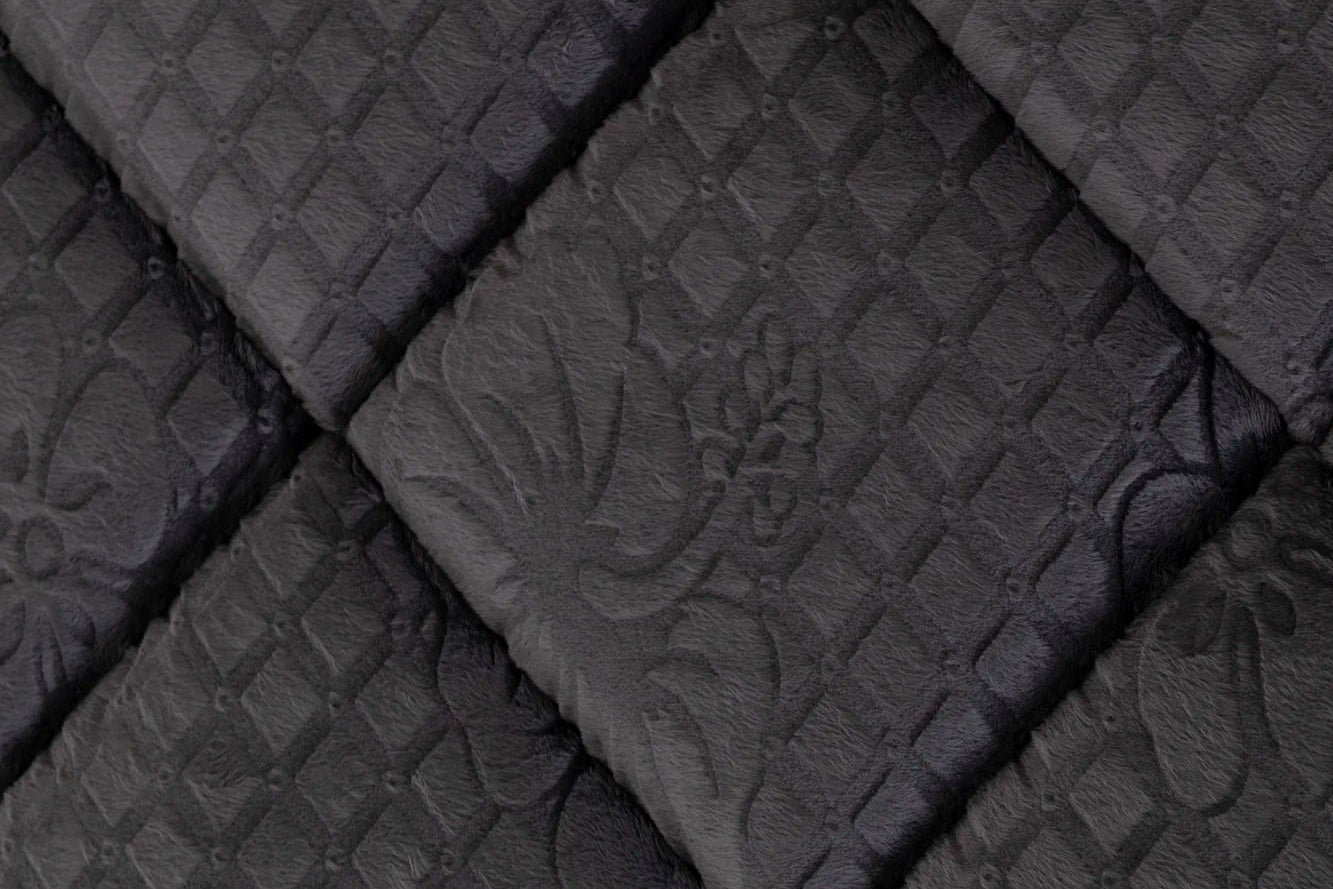 Matelas Teddy Black Angels - 30 cm - Surmatelas Peluche - Confort Douillet