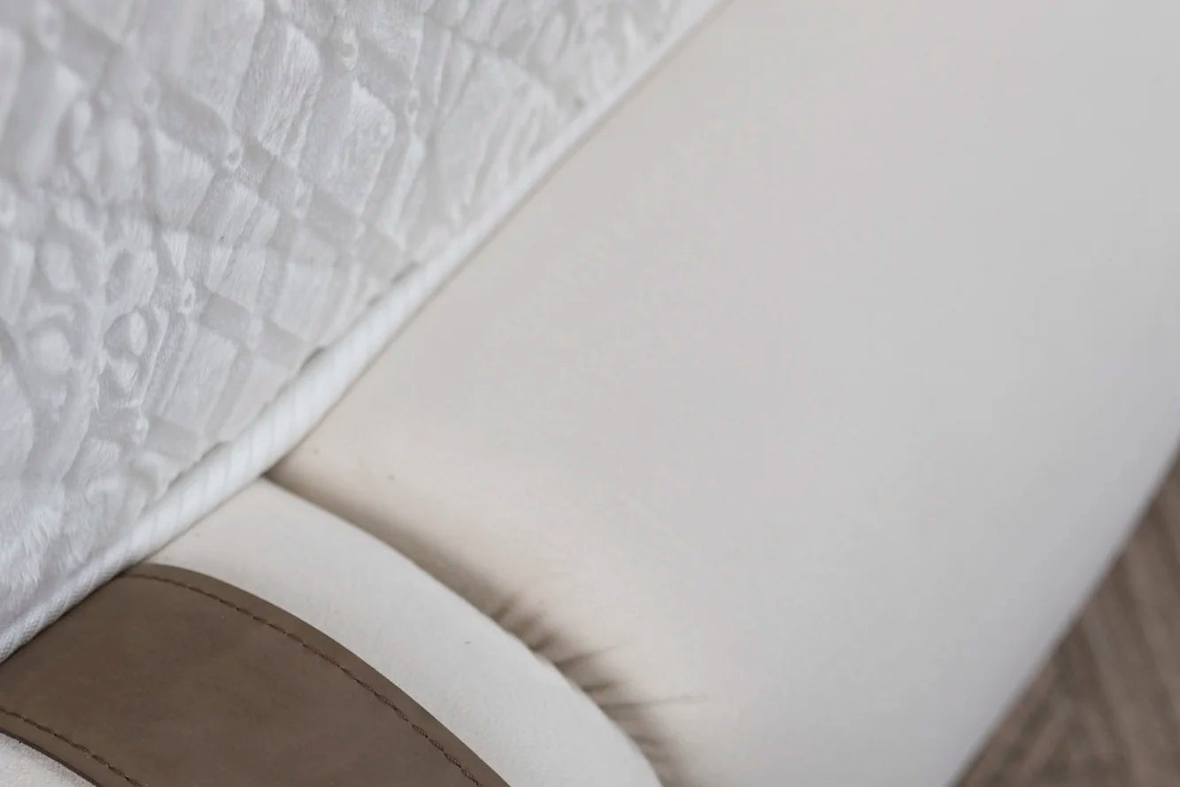 Matelas Teddy White - 30 cm - Surmatelas Peluche - Confort Douillet