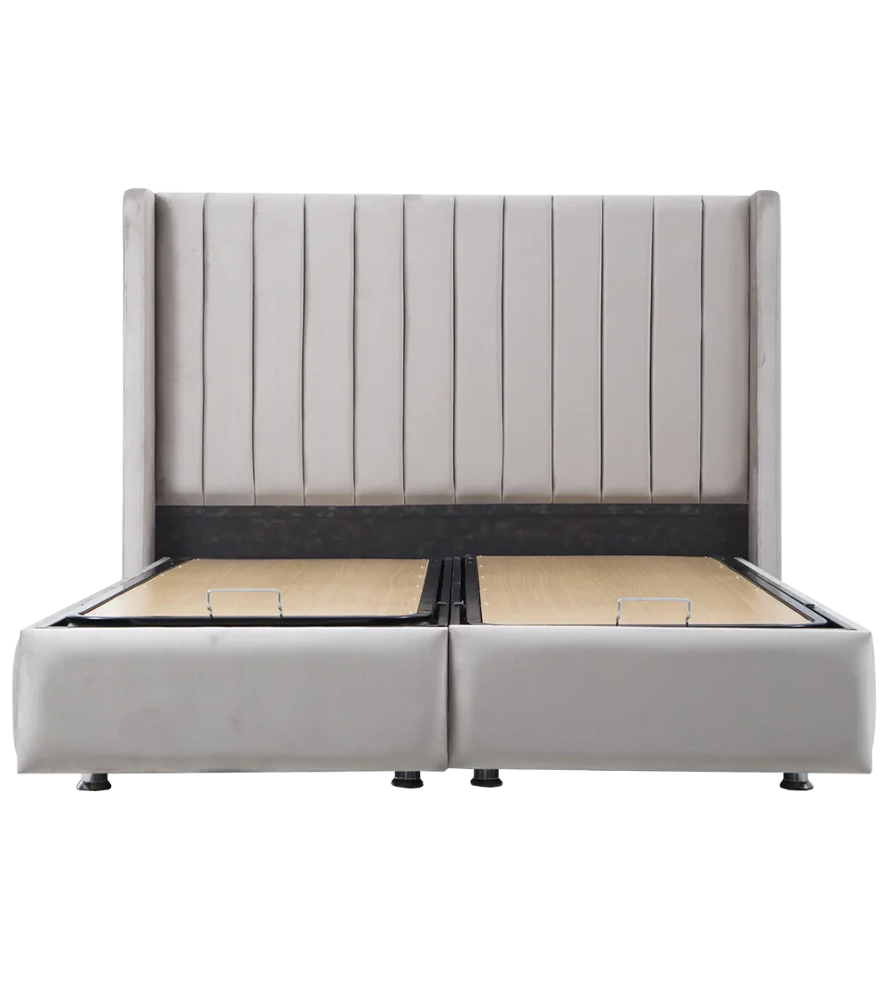 Lit Coffre Tokyo Gris - Design Chic et Branché