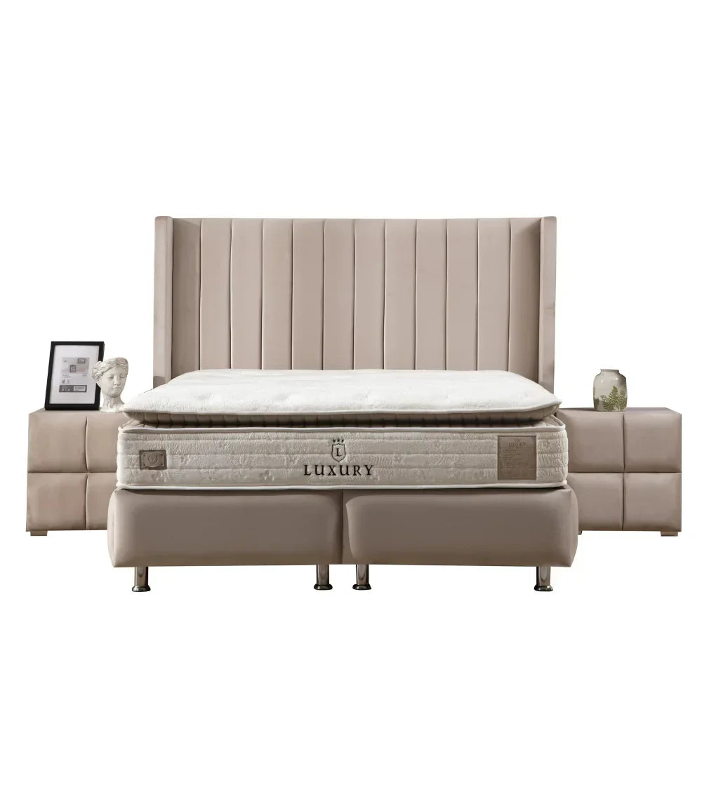 Lit Coffre Tokyo Beige - Design Chic et Branché